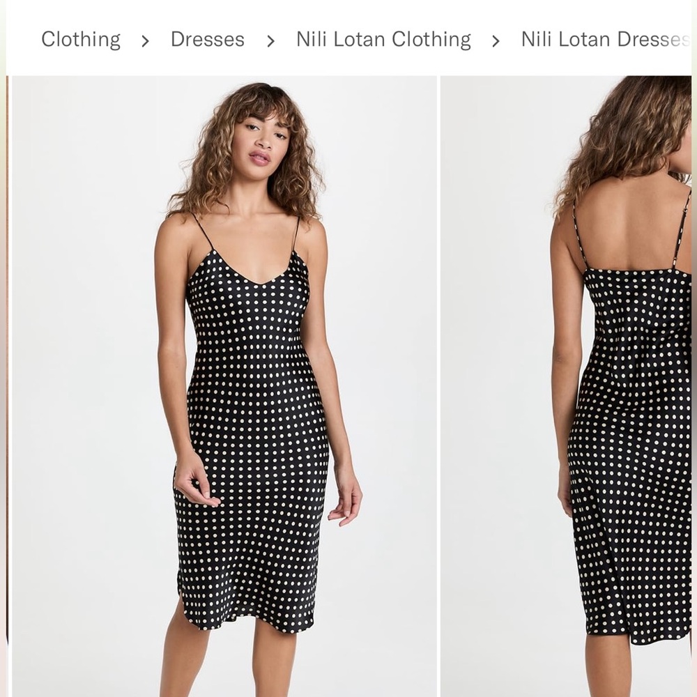Nili Lotan silk slip dress, XS